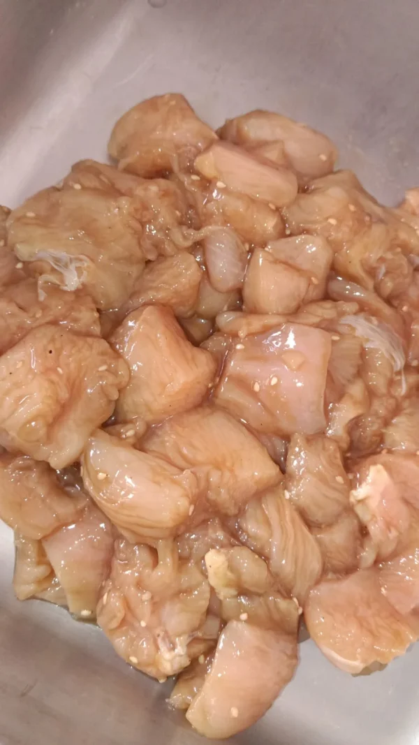 FILETE DE PIERNA MUSLO A LA TERIYAKI